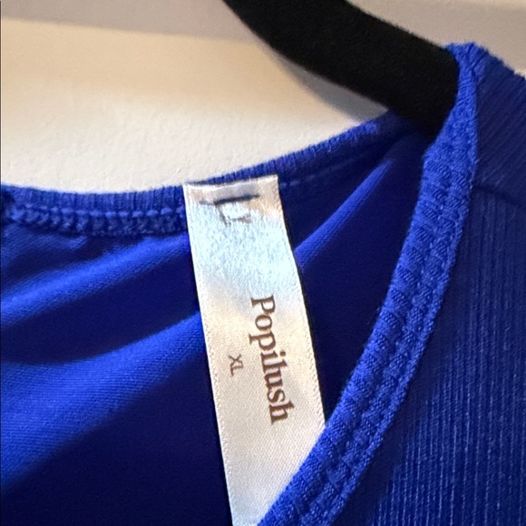 Chic Royal Blue Sleeveless Midi Dress - Picture 2 of 3